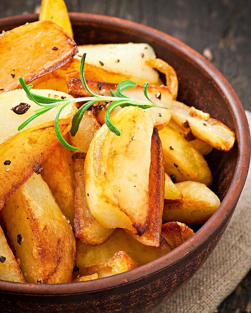 French fries potato wedges